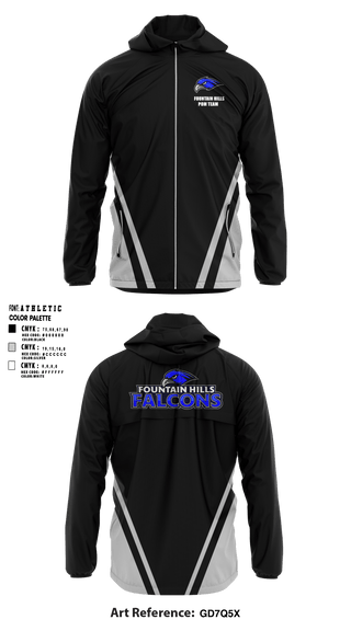 Fountain Hills Pom Team 54391807 Windbreaker - 1