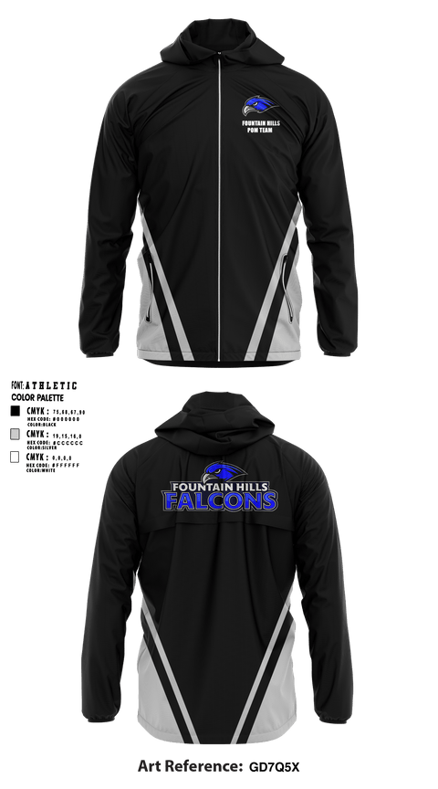 Fountain Hills Pom Team 54391807 Windbreaker - 1