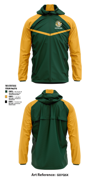 Benbrook High School Bobcat Marching Band 42896694 Windbreaker - 1