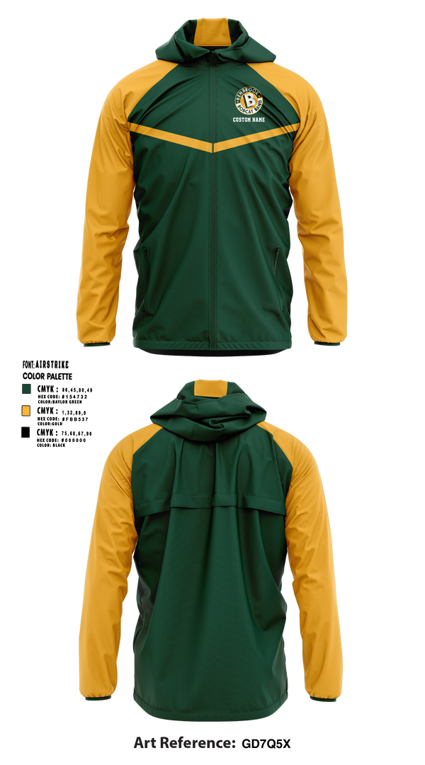 Benbrook High School Bobcat Marching Band 42896694 Windbreaker - 1