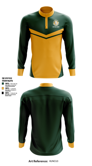 Benbrook High School Bobcat Marching Band 42896694 Quarter Zip Jacket - 1