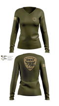 Mille Lacs County SWAT Women's Long Sleeve V-neck Shirt - 5