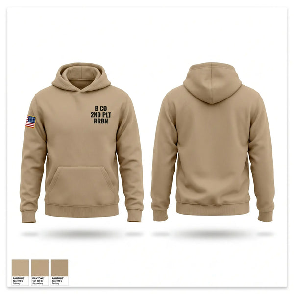 Hoodie, B CO 2ND PLT RRBN, National Guard, Teamtime, Team time, sublimation, custom sports apparel, team uniforms, spirit wear, spiritwear, sports uniforms, custom shirts, team store, custom team store, fundraiser sports, apparel fundraiser