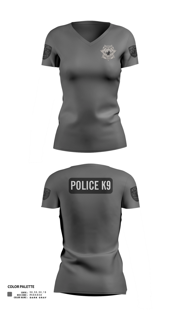 Womens Short Sleeve Vneck Shirt, K9, Police, Teamtime, Team time, sublimation, custom sports apparel, team uniforms, spirit wear, spiritwear, sports uniforms, custom shirts, team store, custom team store, fundraiser sports, apparel fundraiser