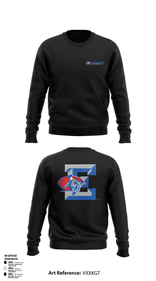 Estacado High School Cheer 9310800 Crew Neck Sweatshirt - 43