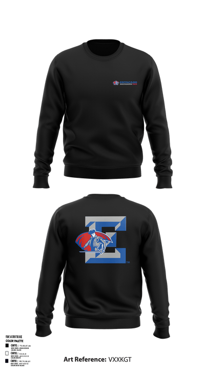 Estacado High School Cheer 9310800 Crew Neck Sweatshirt - 43