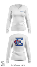 Estacado High School Cheer 9310800 Women's Long Sleeve V-neck Shirt - 44
