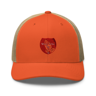 WeAllWeGot~Family First 22026589 Retro Trucker Hat | Yupoong 6606