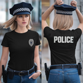Neosho Police 57078695 Women's Short Sleeve V-neck Shirt - 2