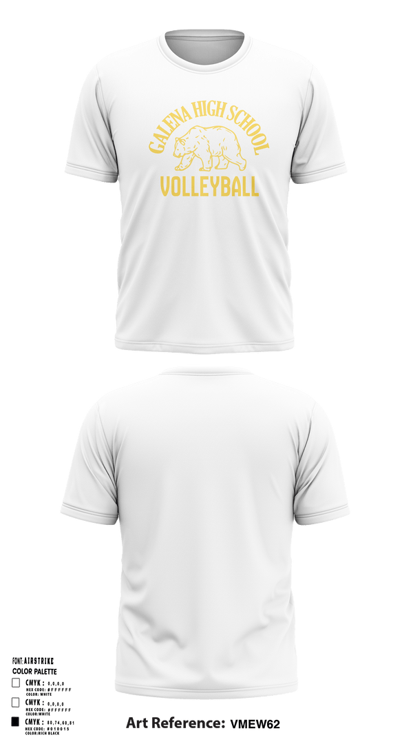 Galena High School Volleyball 10912508 Short Sleeve Performance Shirt - 2