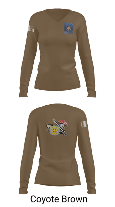 HHB, 428th Field Artillery Brigade 81466610 Women's Long Sleeve V-neck Shirt - 17