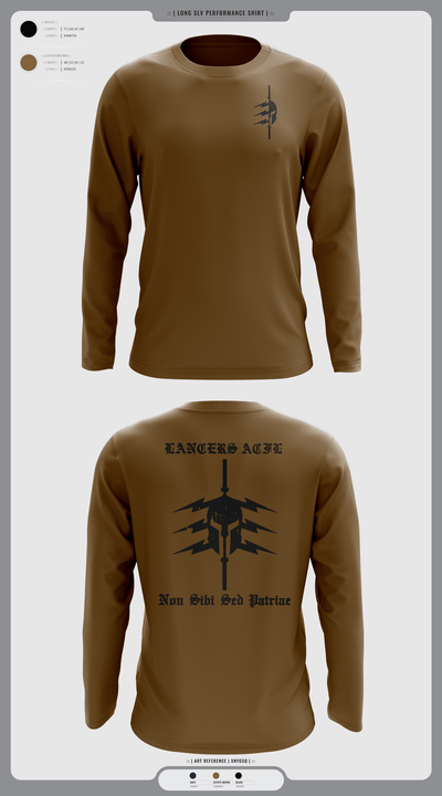 LANCERS CFL 55987769 Long Sleeve Performance Shirt - 16