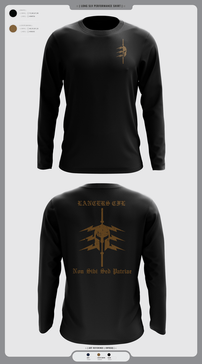 LANCERS CFL 55987769 Long Sleeve Performance Shirt - 18