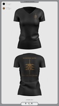 LANCERS ACFL 55987769 Women's Short Sleeve V-neck Shirt - 17