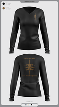 LANCERS CFL 55987769 Women's Long Sleeve V-neck Shirt - 18