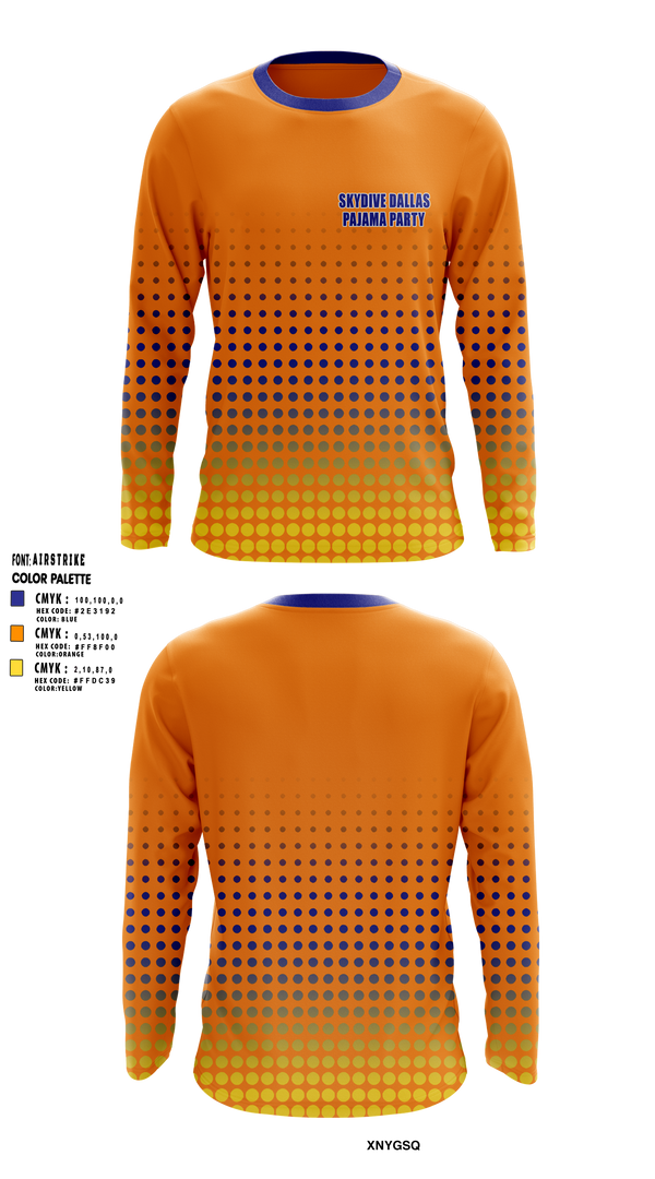 Long Sleeve Performance Shirt, Skydive Dallas Pajama Party, Water Polo, Teamtime, Team time, sublimation, custom sports apparel, team uniforms, spirit wear, spiritwear, sports uniforms, custom shirts, team store, custom team store, fundraiser sports, apparel fundraiser