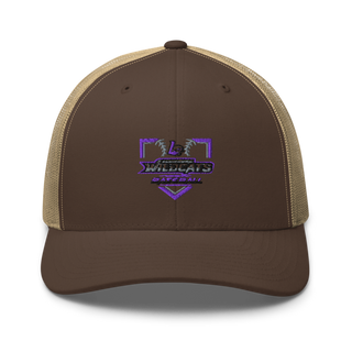 Louisburg Wildcats Retro Trucker Hat | Yupoong 6606