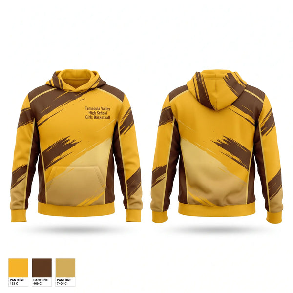 Hoodie, Temecula Valley High School Girls Basketball, Women's Basketball, Teamtime, Team time, sublimation, custom sports apparel, team uniforms, spirit wear, spiritwear, sports uniforms, custom shirts, team store, custom team store, fundraiser sports, apparel fundraiser