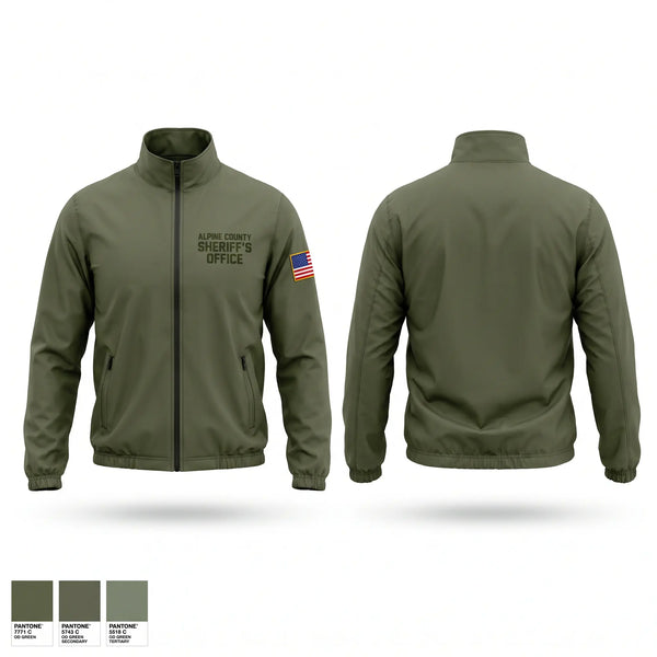 Windbreaker, Alpine County Sheriff’s Office, Police, Teamtime, Team time, sublimation, custom sports apparel, team uniforms, spirit wear, spiritwear, sports uniforms, custom shirts, team store, custom team store, fundraiser sports, apparel fundraiser