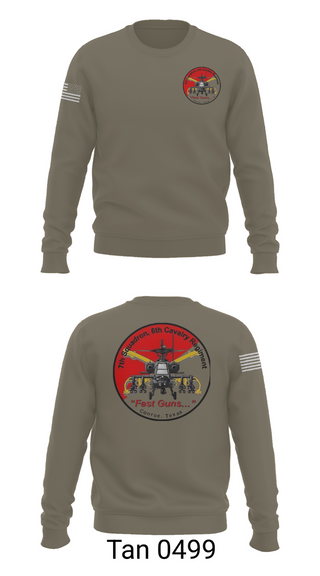 Crew Neck Sweatshirt, 7th Squadron, Sixth Cavalry Regiment, , Teamtime, Team time, sublimation, custom sports apparel, team uniforms, spirit wear, spiritwear, sports uniforms, custom shirts, team store, custom team store, fundraiser sports, apparel fundraiser