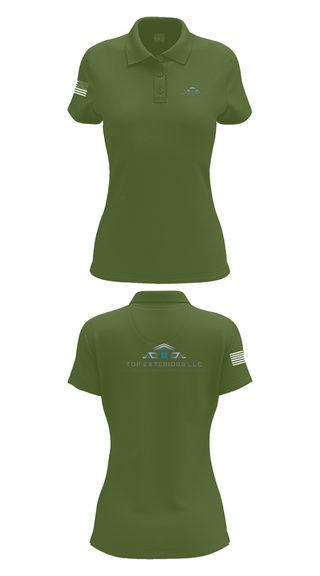 Womens Short Sleeve Performance Polo, Top Exteriors LLC, , Teamtime, Team time, sublimation, custom sports apparel, team uniforms, spirit wear, spiritwear, sports uniforms, custom shirts, team store, custom team store, fundraiser sports, apparel fundraiser