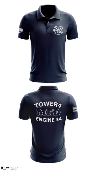 Short Sleeve Performance Polo, Morristown Fire Department, Fire Department, Teamtime, Team time, sublimation, custom sports apparel, team uniforms, spirit wear, spiritwear, sports uniforms, custom shirts, team store, custom team store, fundraiser sports, apparel fundraiser