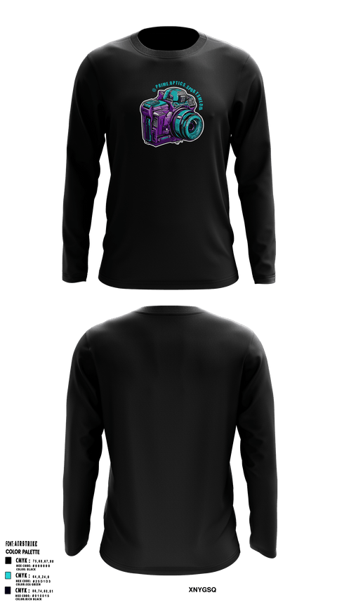 Prime Optics Sports Media 38109885 Long Sleeve Performance Shirt - 1