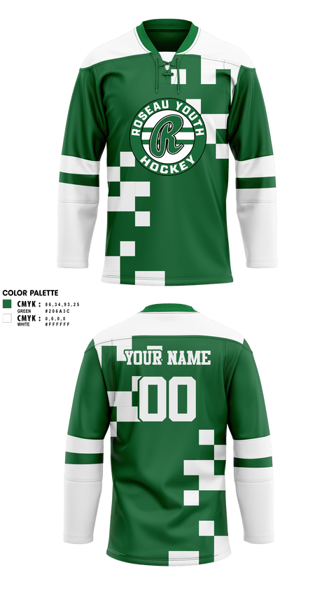 Roseau Youth Hockey Ice Hockey Jersey -1