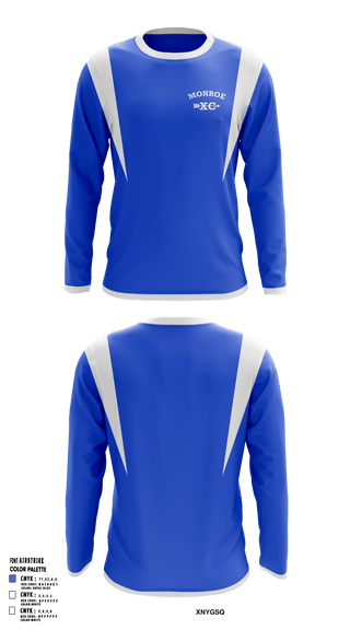 Monroe Cross Country 86835649 Long Sleeve Performance Shirt - 1