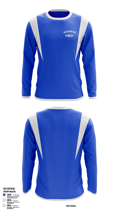 Monroe Cross Country 86835649 Long Sleeve Performance Shirt - 1