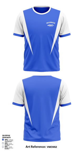 Monroe Cross Country 86835649 Short Sleeve Performance Shirt - 1