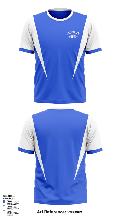 Monroe Cross Country 86835649 Short Sleeve Performance Shirt - 1