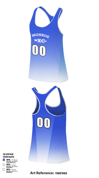 Monroe Cross Country 86835649 Women's Track Singlet - 1