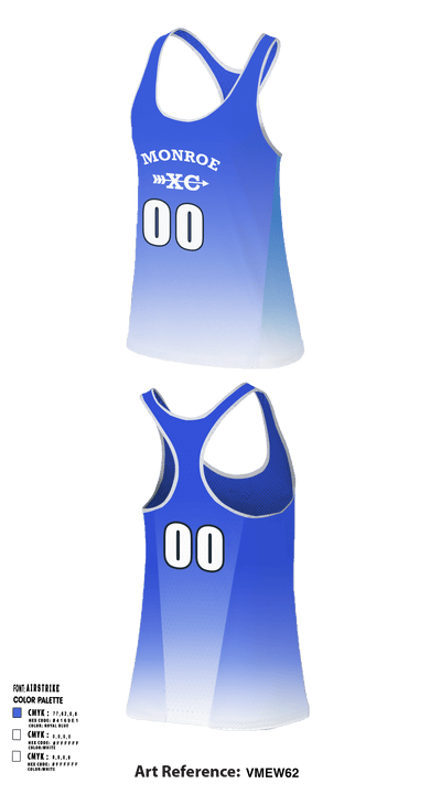 Monroe Cross Country 86835649 Women's Track Singlet - 1