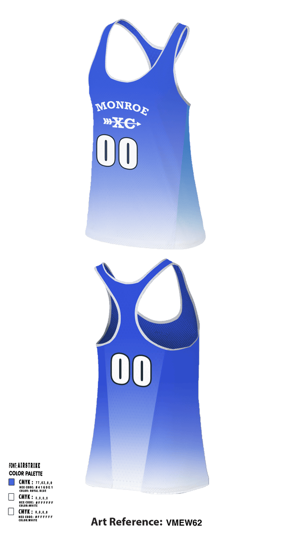 Monroe Cross Country 86835649 Women's Track Singlet - 1