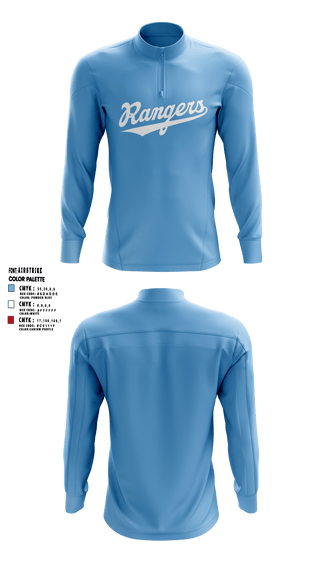 IWV Youth Baseball 93154147 Quarter Zip Jacket - 34