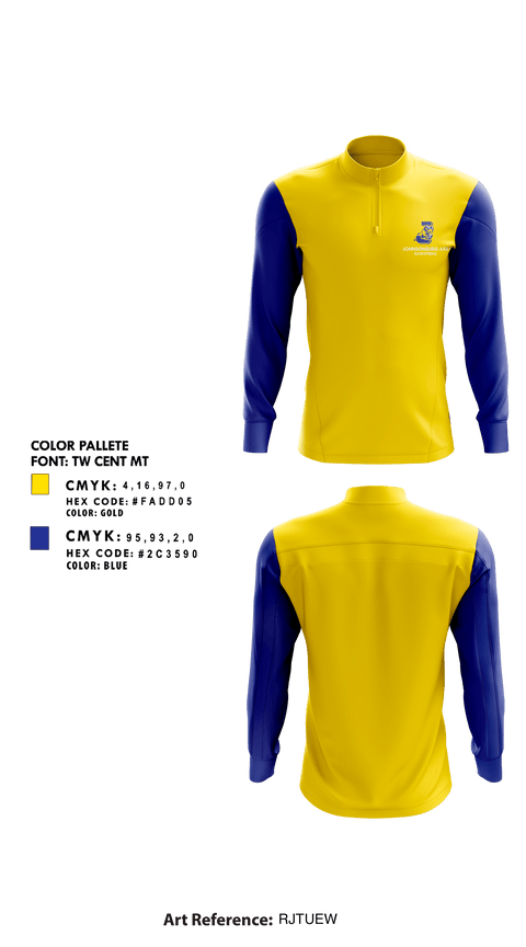 Johnsonburg Area Senior High School Basketball 83998341 Quarter Zip Jacket - 1