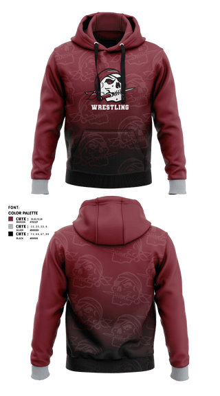 Braden River High School Wrestling 19591085 Hoodie - 3