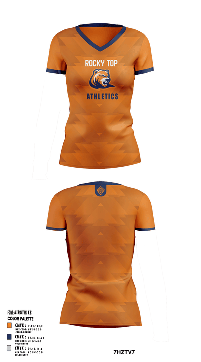 Rocky Top MS 64660579 Women's Short Sleeve V-neck Shirt - 2