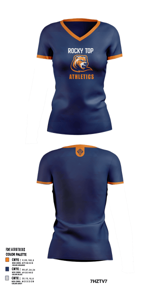 Rocky Top MS 64660579 Women's Short Sleeve V-neck Shirt - 3