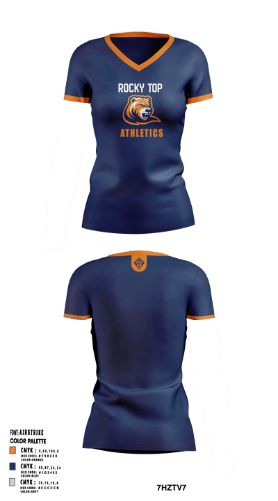 Rocky Top MS 64660579 Women's Short Sleeve V-neck Shirt - 3