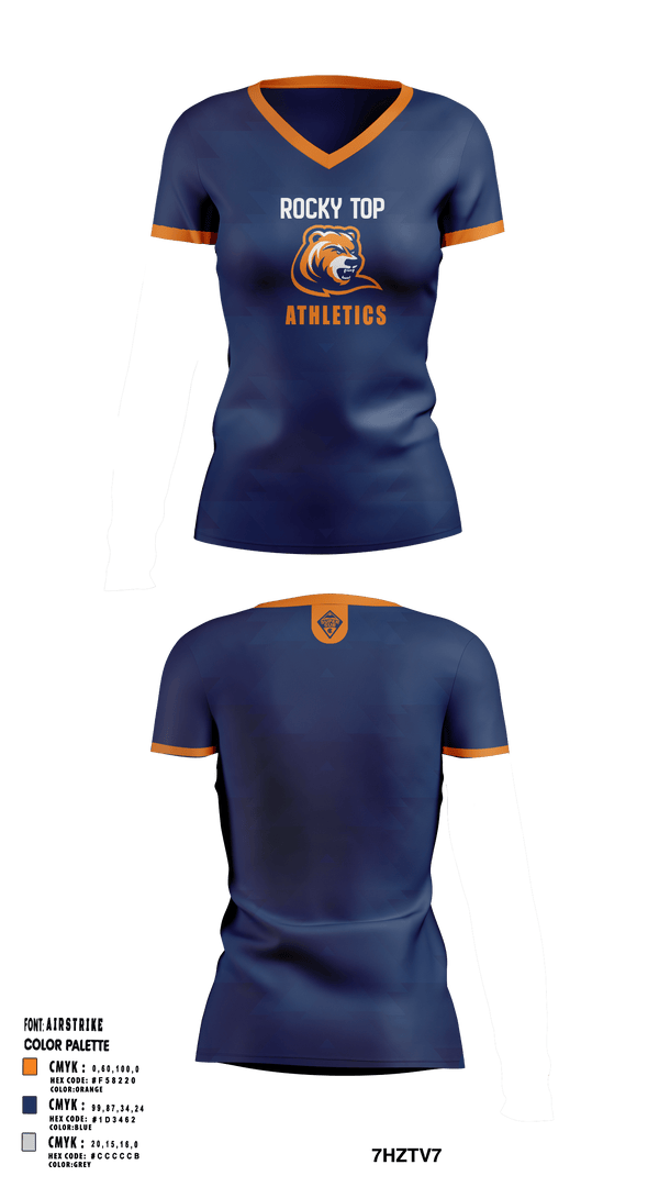 Rocky Top MS 64660579 Women's Short Sleeve V-neck Shirt - 3