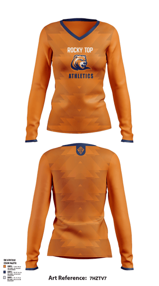 Rocky Top MS 64660579 Women's Long Sleeve V-neck Shirt - 2