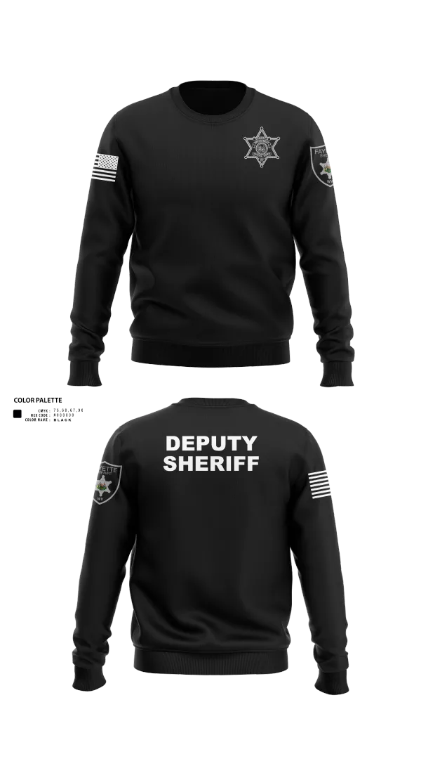 Crew Neck Sweatshirt, Fayette County Sheriff WV, Police, Teamtime, Team time, sublimation, custom sports apparel, team uniforms, spirit wear, spiritwear, sports uniforms, custom shirts, team store, custom team store, fundraiser sports, apparel fundraiser