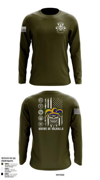 KREWE DE VALHALLAKREWE DE VALHALLA 20472021 Long Sleeve Performance Shirt -1
