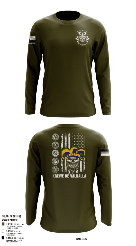 KREWE DE VALHALLAKREWE DE VALHALLA 20472021 Long Sleeve Performance Shirt -1