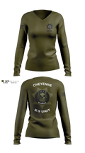 Cheyenne pd k9 Women's Long Sleeve V-neck Shirt - 3