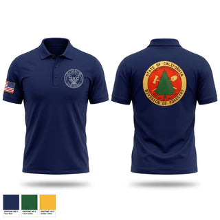 Short Sleeve Performance Polo, CALFIRE Rainbow Fire Center, Fire Department, Teamtime, Team time, sublimation, custom sports apparel, team uniforms, spirit wear, spiritwear, sports uniforms, custom shirts, team store, custom team store, fundraiser sports, apparel fundraiser