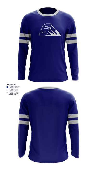 Salem High School Bowling 68156047 Long Sleeve Performance Shirt - 50 (1)