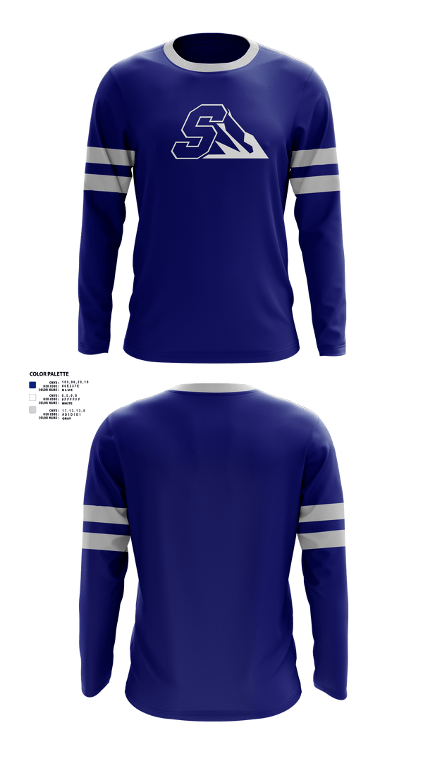 Salem High School Bowling 68156047 Long Sleeve Performance Shirt - 50 (1)